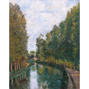 André Auguste SILICE, Vue du Canal Latéral à la Loire