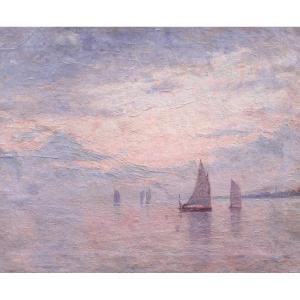 Attribué à Charles Louis Eugène SIGNORET, Marine