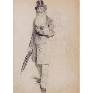 Adrien Emmanuel MARIE, Jean Valjean et Cosette (Les Misérables, Victor Hugo)