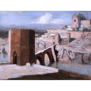 Carl Oscar Borg, View Of Toledo In Spain