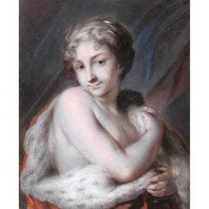 École FRANÇAISE du XIXème siècle, d'après Rosalba Giovanna CARRIERA, L'Hiver