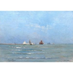 Henry Paul Edmond CARON, Voiliers au large du Tréport