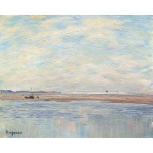 Louis Édouard Joseph BRAQUAVAL, Marée basse en Baie de Somme