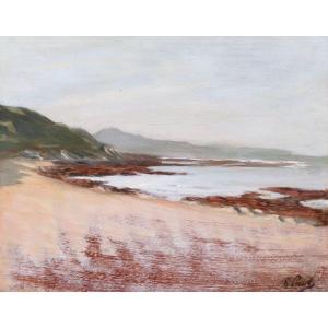 René Georges Hermann-paul, Known As Hermann-paul, Seaside In The Basque Country