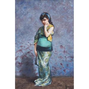 Gaston Henry Béthune, Woman Dressed In Japanese Style