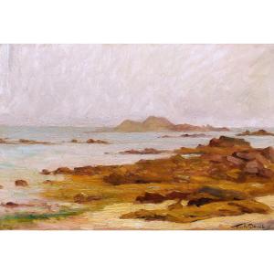 Charles Clément Denet, Rocky Coast In Brittany
