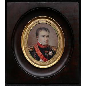 École FRANÇAISE début XIXème siècle, Portrait de l'Empereur Napoléon Ier