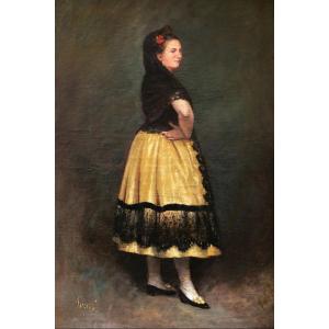 19th Century French School, An Andalusian Woman
