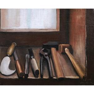 Jean Oberlé, Still Life With Carpenter's Tools