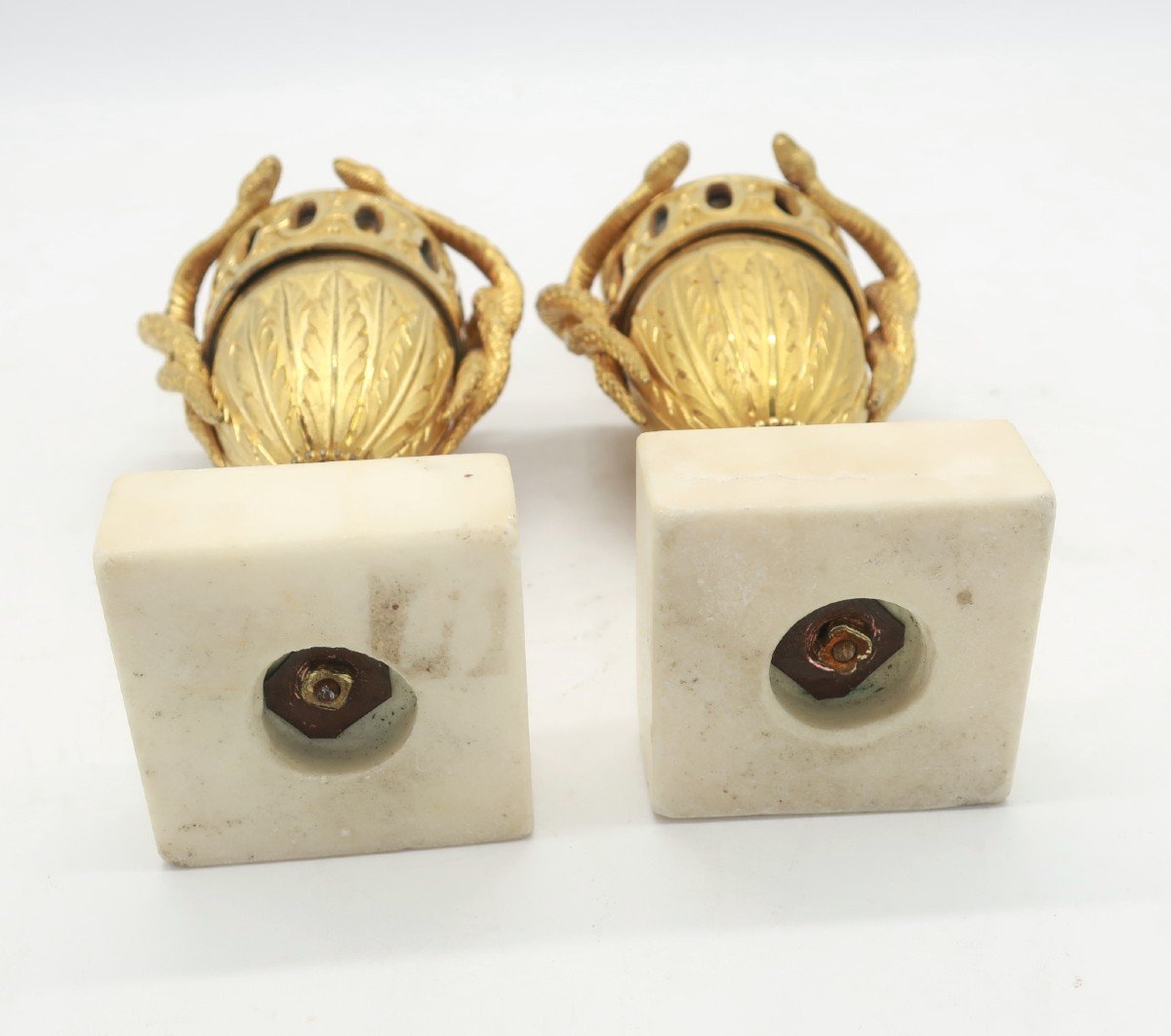 Pair Of Cassolettes Louis XVI Period Late 18th Century-photo-4