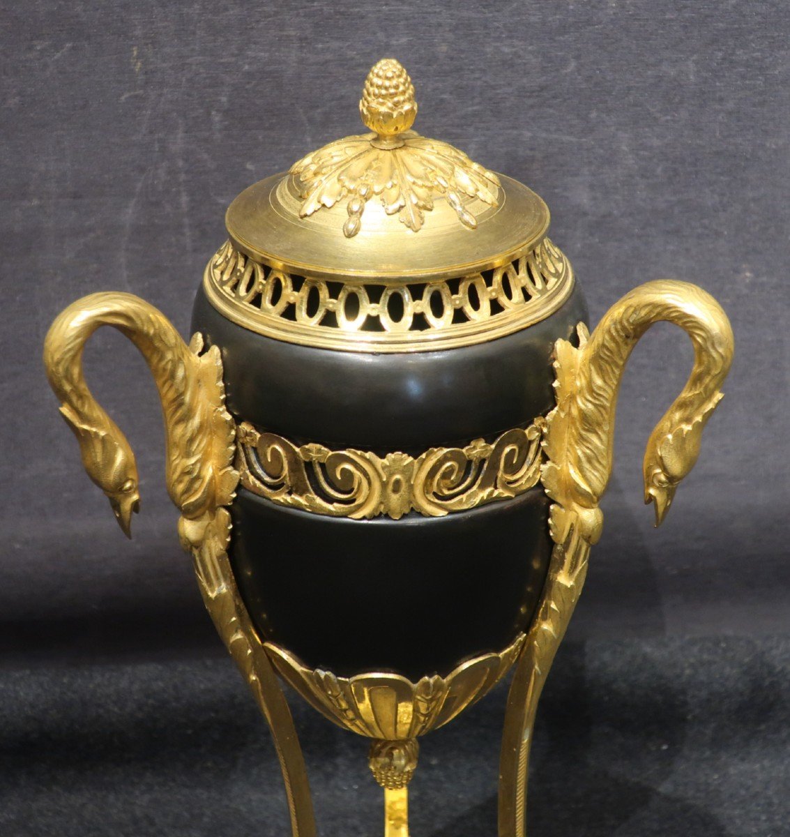 Bronze Perfume Burner Empire Period Circa 1800-photo-3