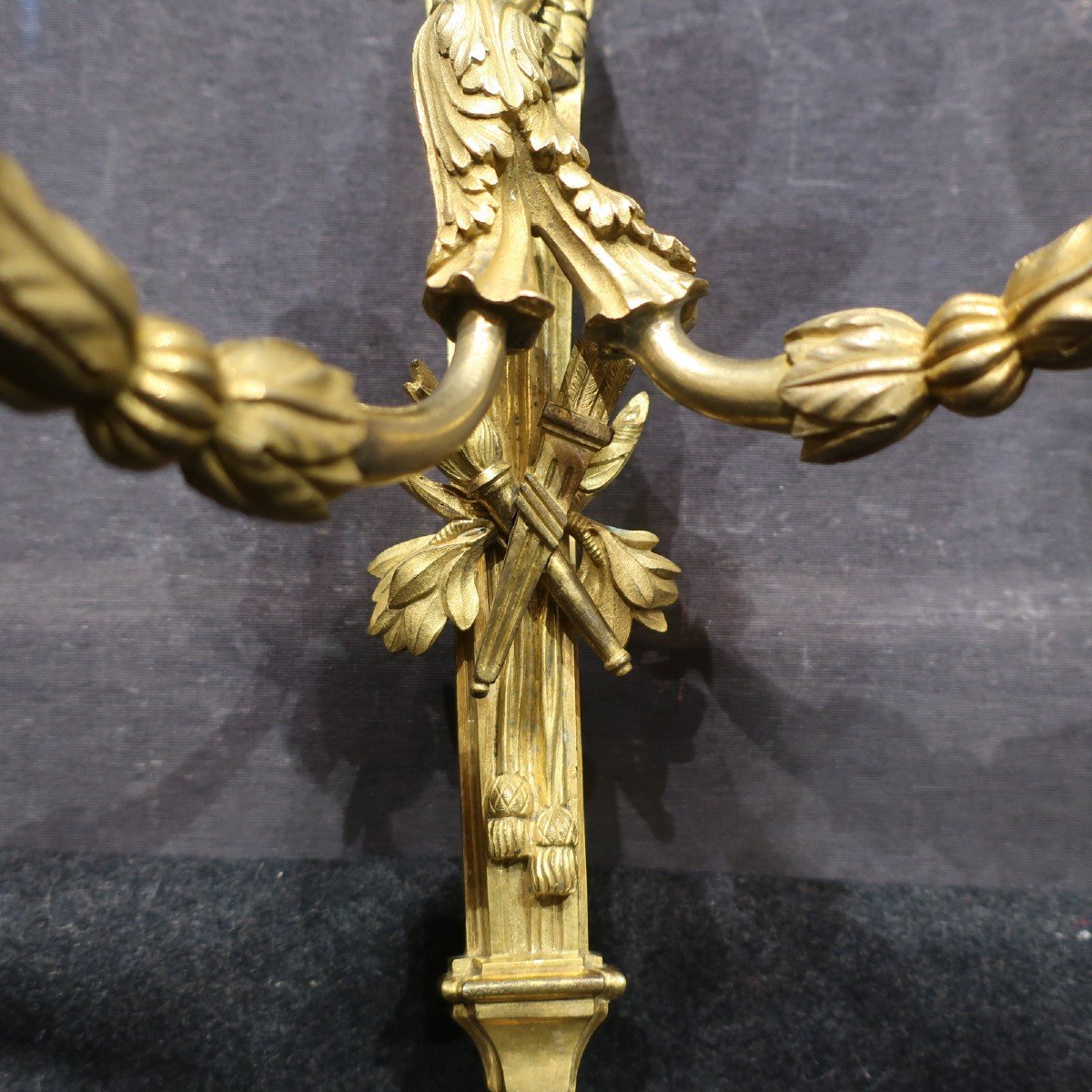 Paire d'appliques époque Louis XVI deuxième moitié du XVIII° siècle-photo-4