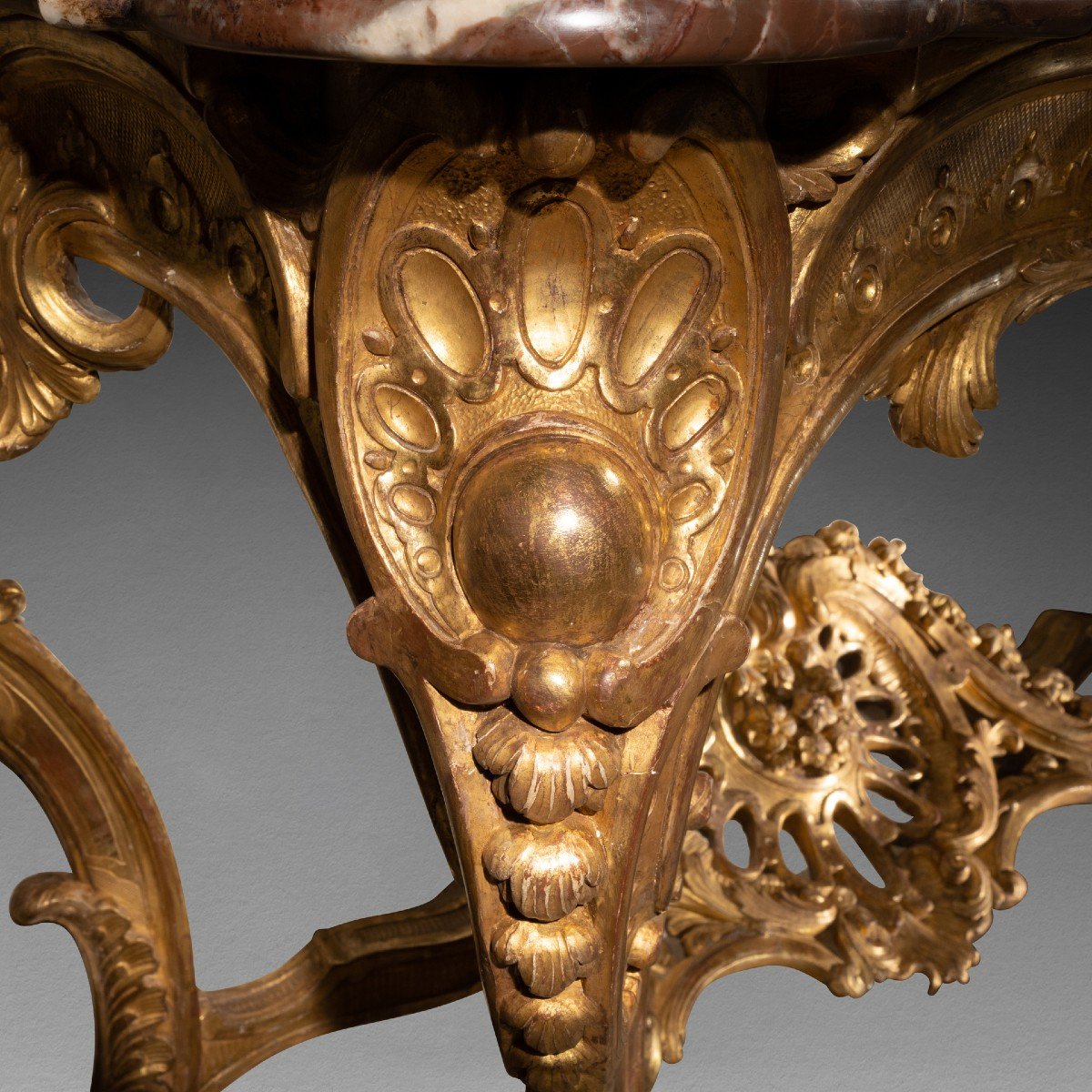 Grande console époque Louis XV milieu du XVIIIe siècle-photo-7