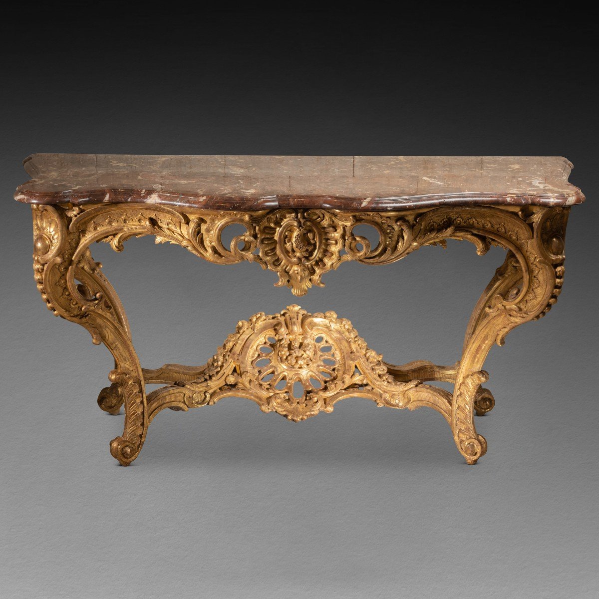 Grande console époque Louis XV milieu du XVIIIe siècle