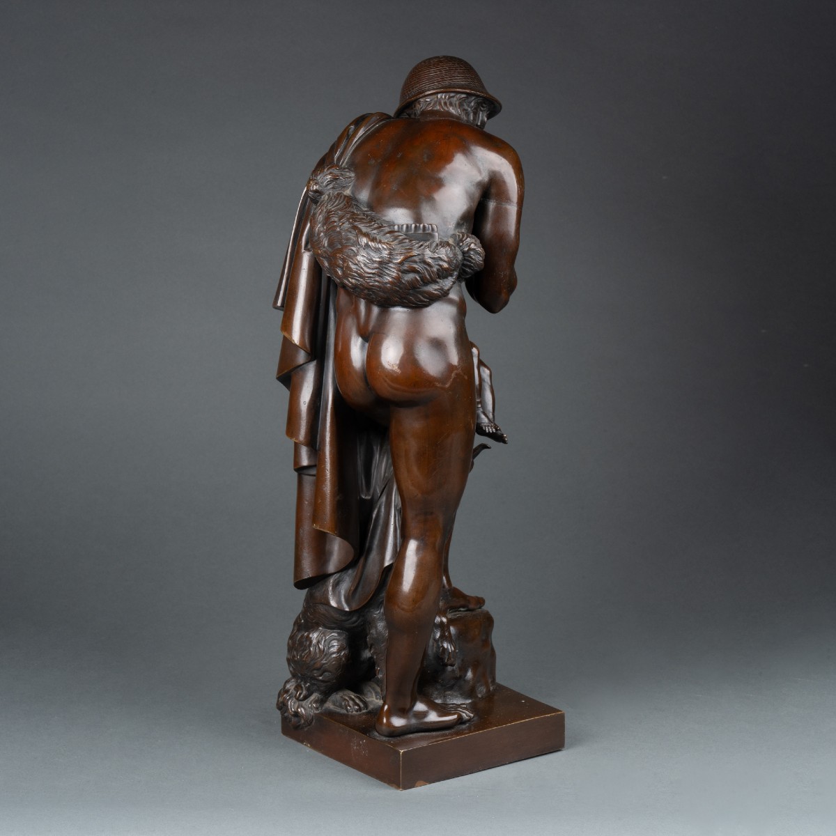 Bronze With Brown Patina From The Antique Half Of The 19th Century-photo-1