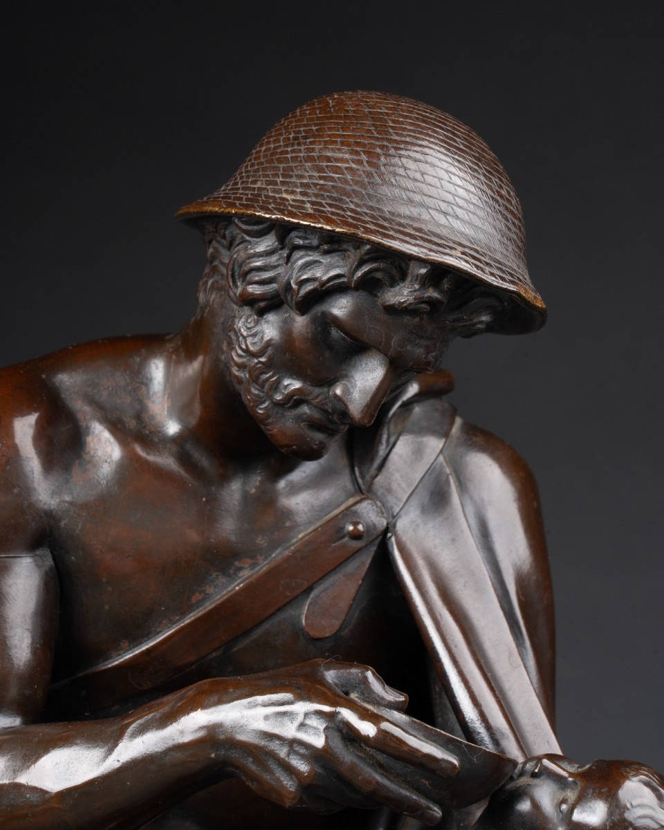 Bronze With Brown Patina From The Antique Half Of The 19th Century-photo-2