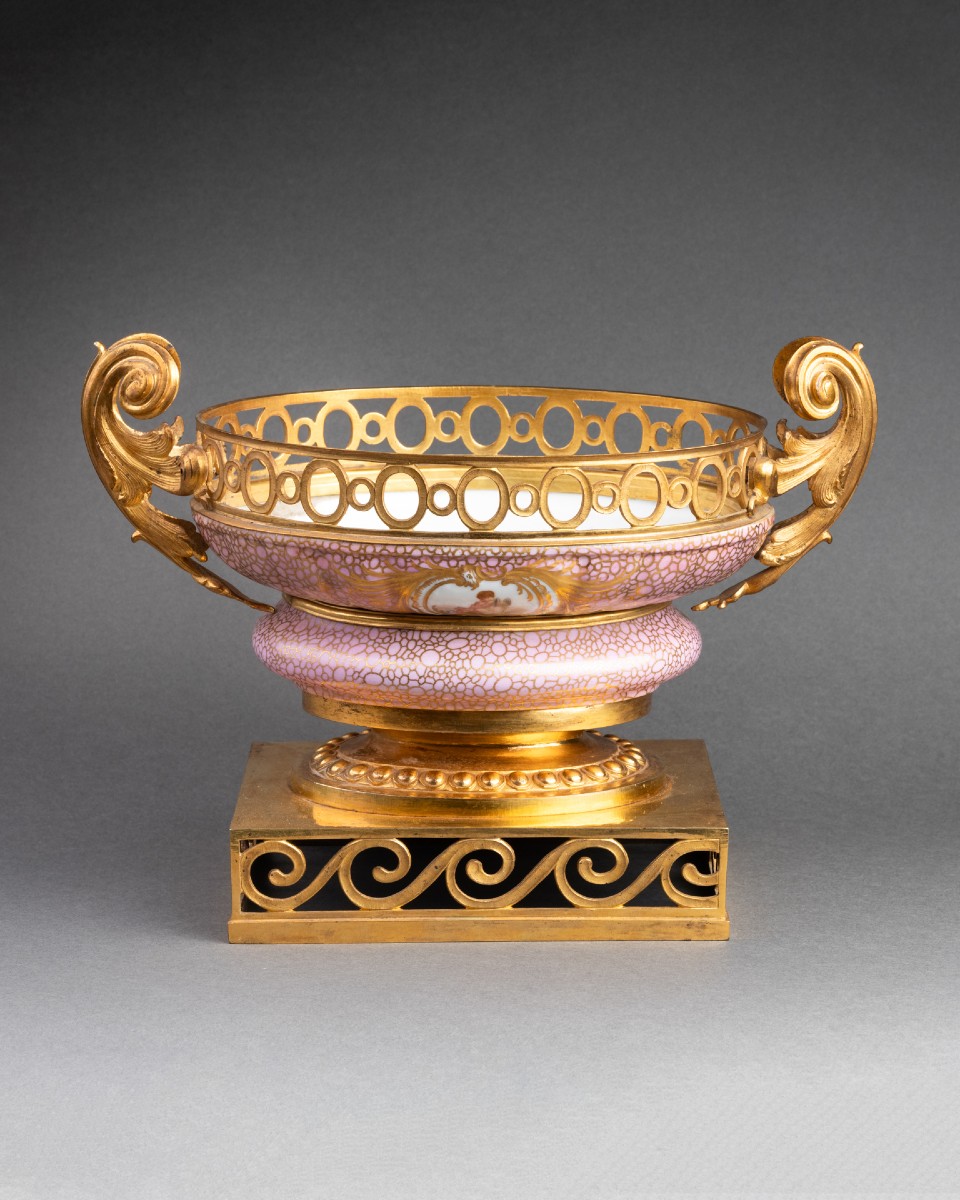 Vase en porcelaine fin du XVIII ème siècle