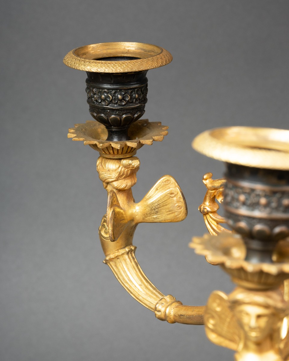 Lampe bouillotte époque Restauration circa 1820-photo-3