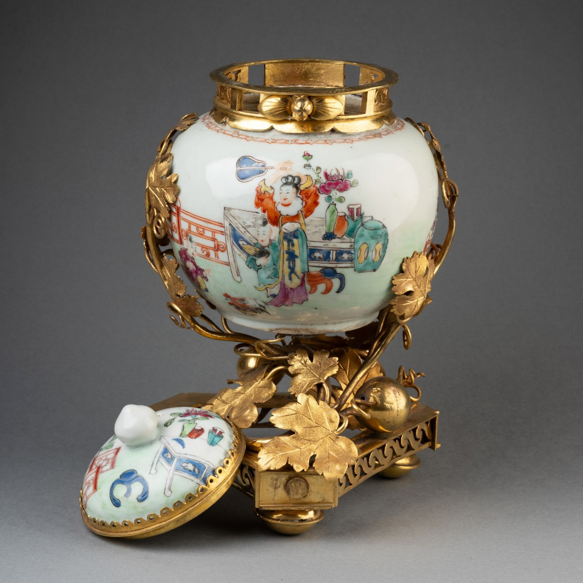 Pot pourri porcelaine Chine XVIII ème siècle-photo-1