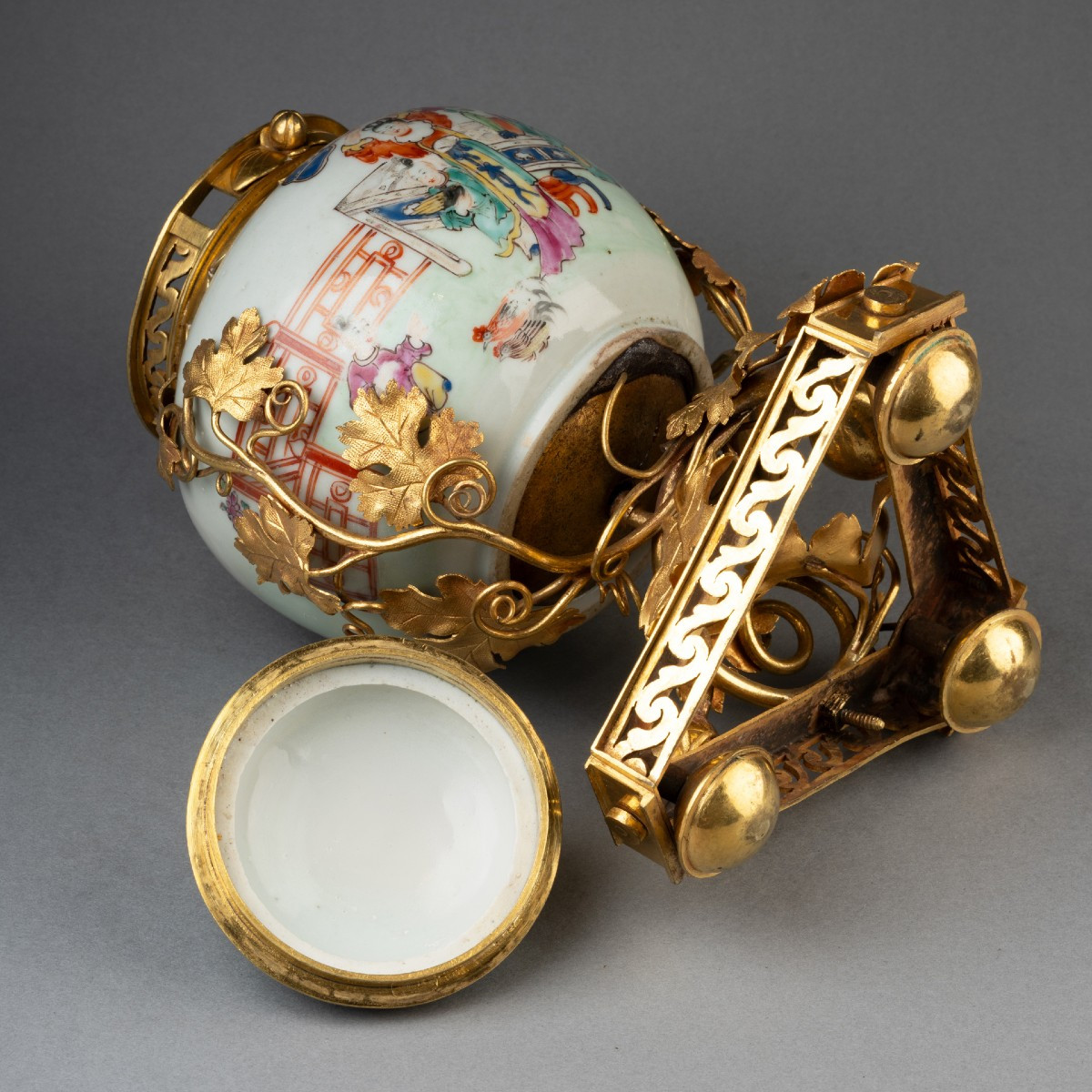 Pot pourri porcelaine Chine XVIII ème siècle-photo-2