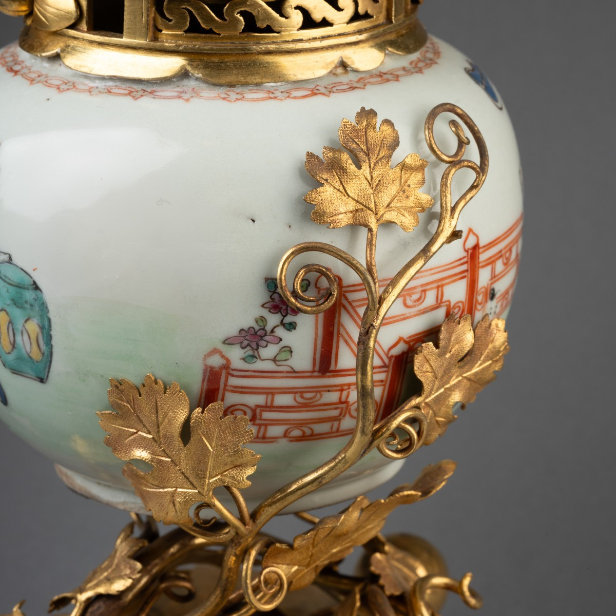 Pot pourri porcelaine Chine XVIII ème siècle-photo-4