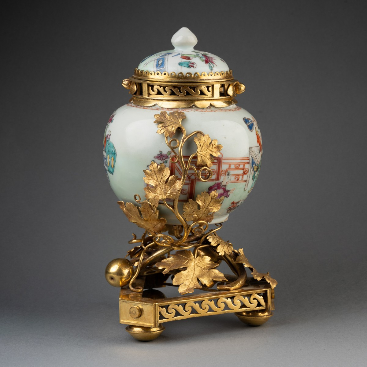 Pot pourri porcelaine Chine XVIII ème siècle-photo-7