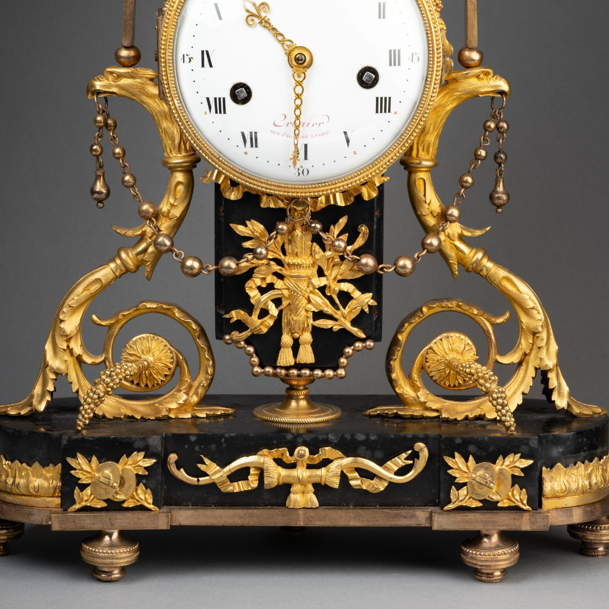 Louis XVI Period Clock Signed Cronier, Late 18th Century-photo-4