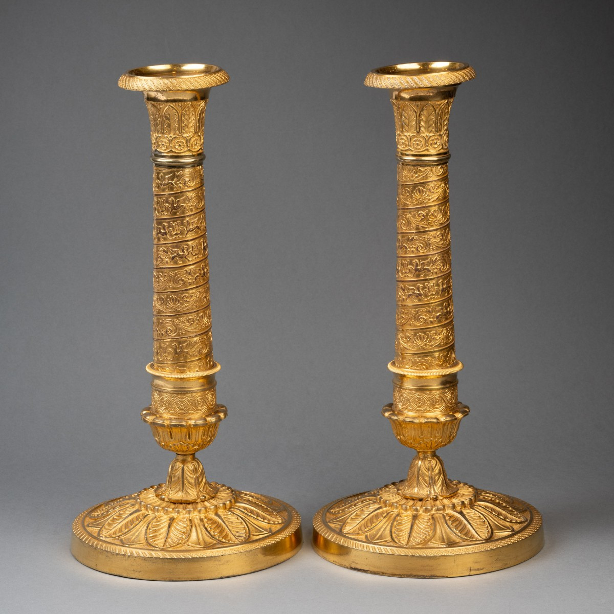 Paire de flambeaux empire