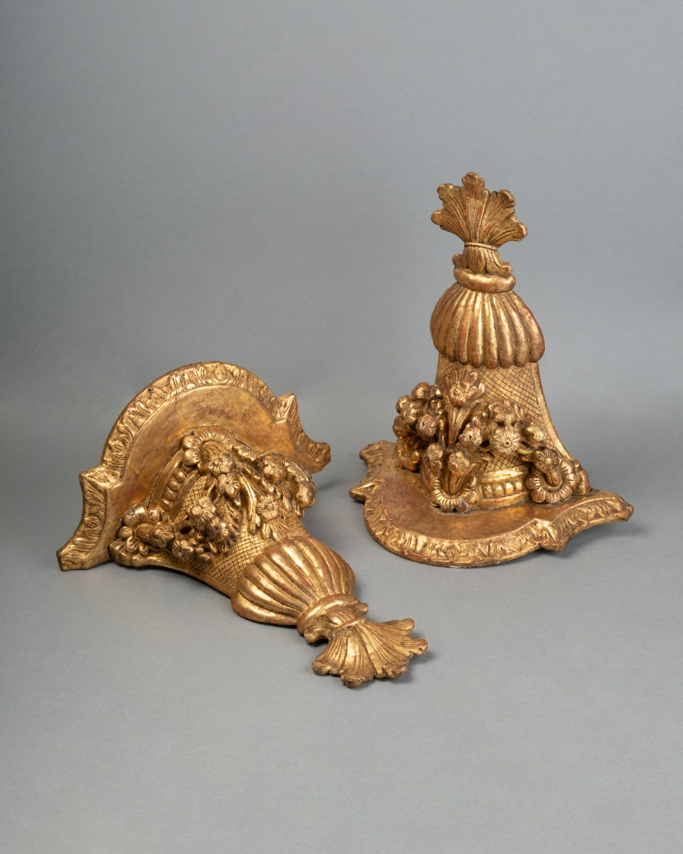 Pair Of Louis XIV Period Wall Brackets Late 17th Century-photo-2