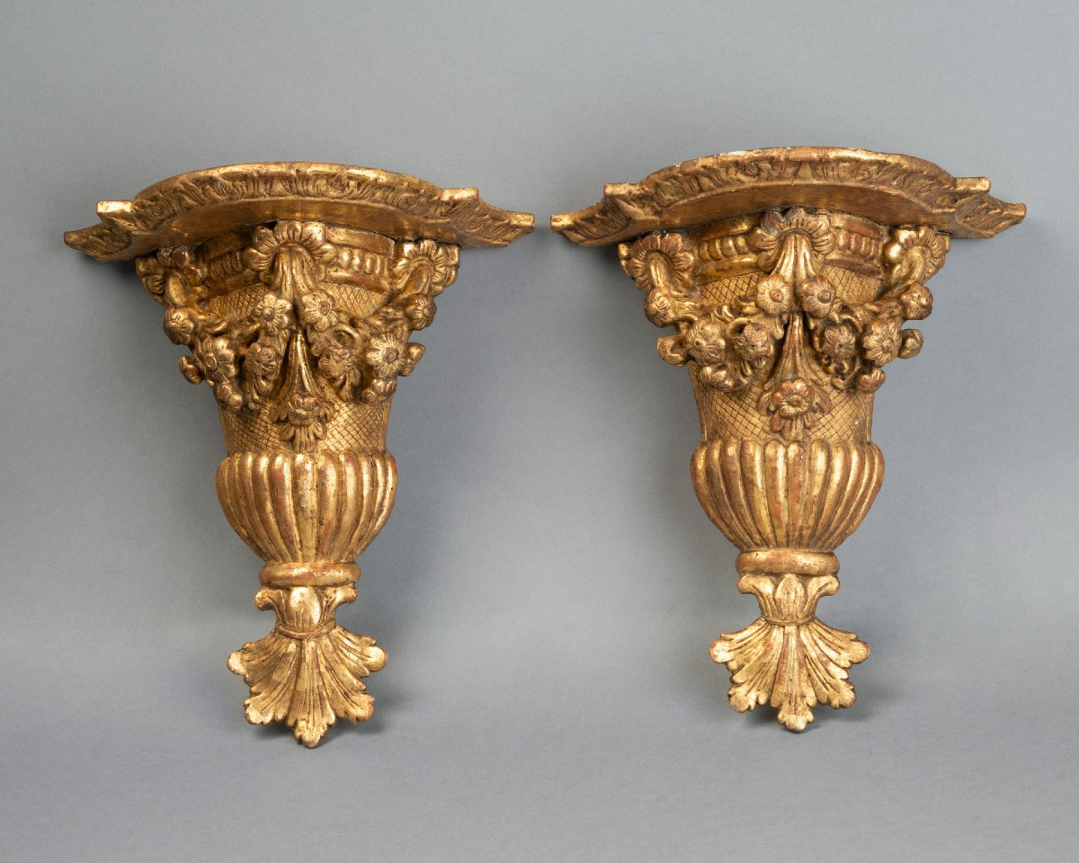 Pair Of Louis XIV Period Wall Brackets Late 17th Century-photo-3