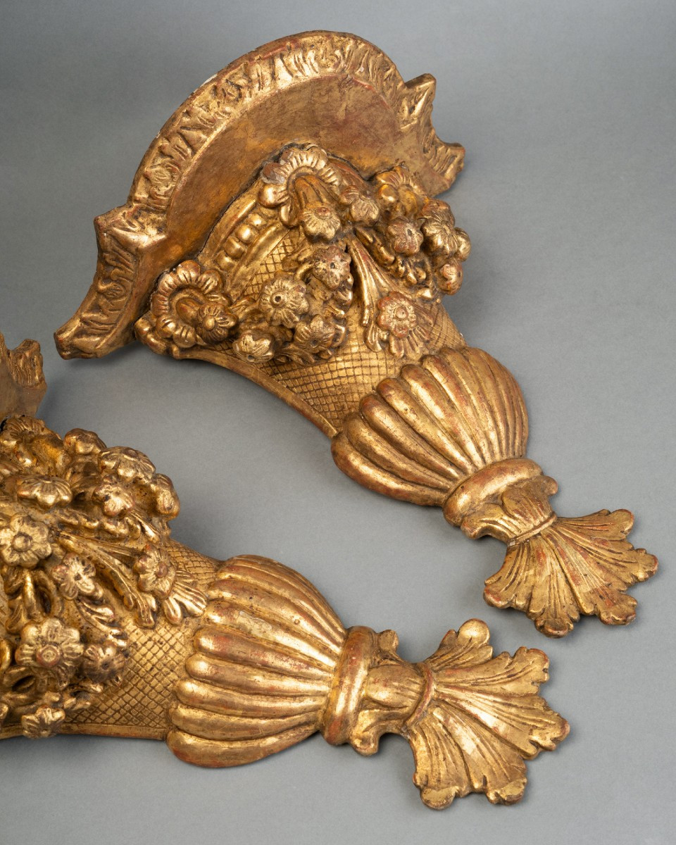 Pair Of Louis XIV Period Wall Brackets Late 17th Century-photo-1
