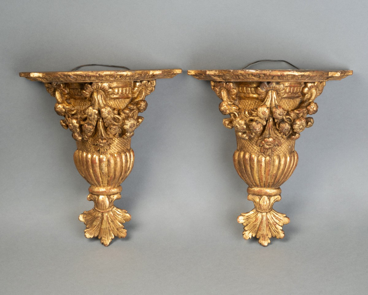 Pair Of Louis XIV Period Wall Brackets Late 17th Century