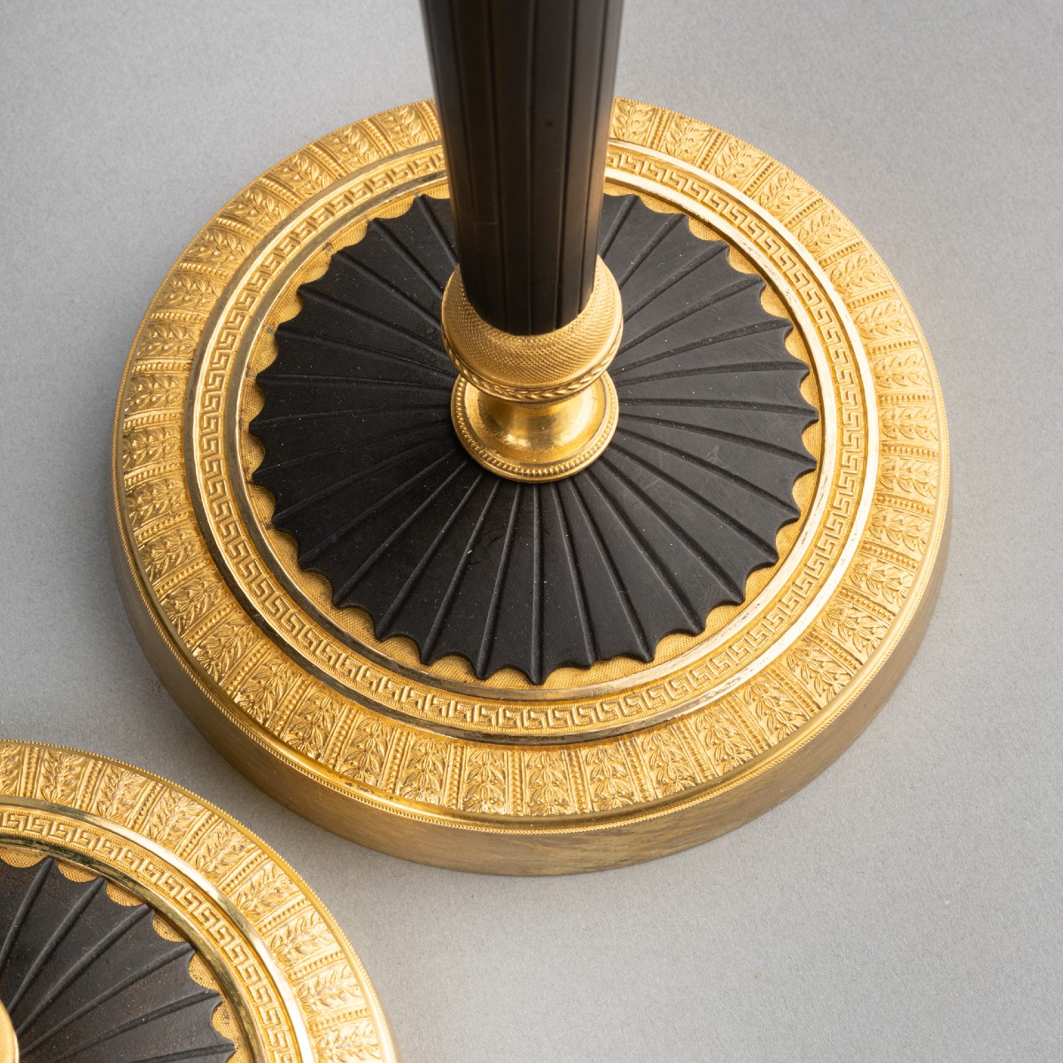 Paire de bougeoirs époque Empire début XIX° siècle-photo-1