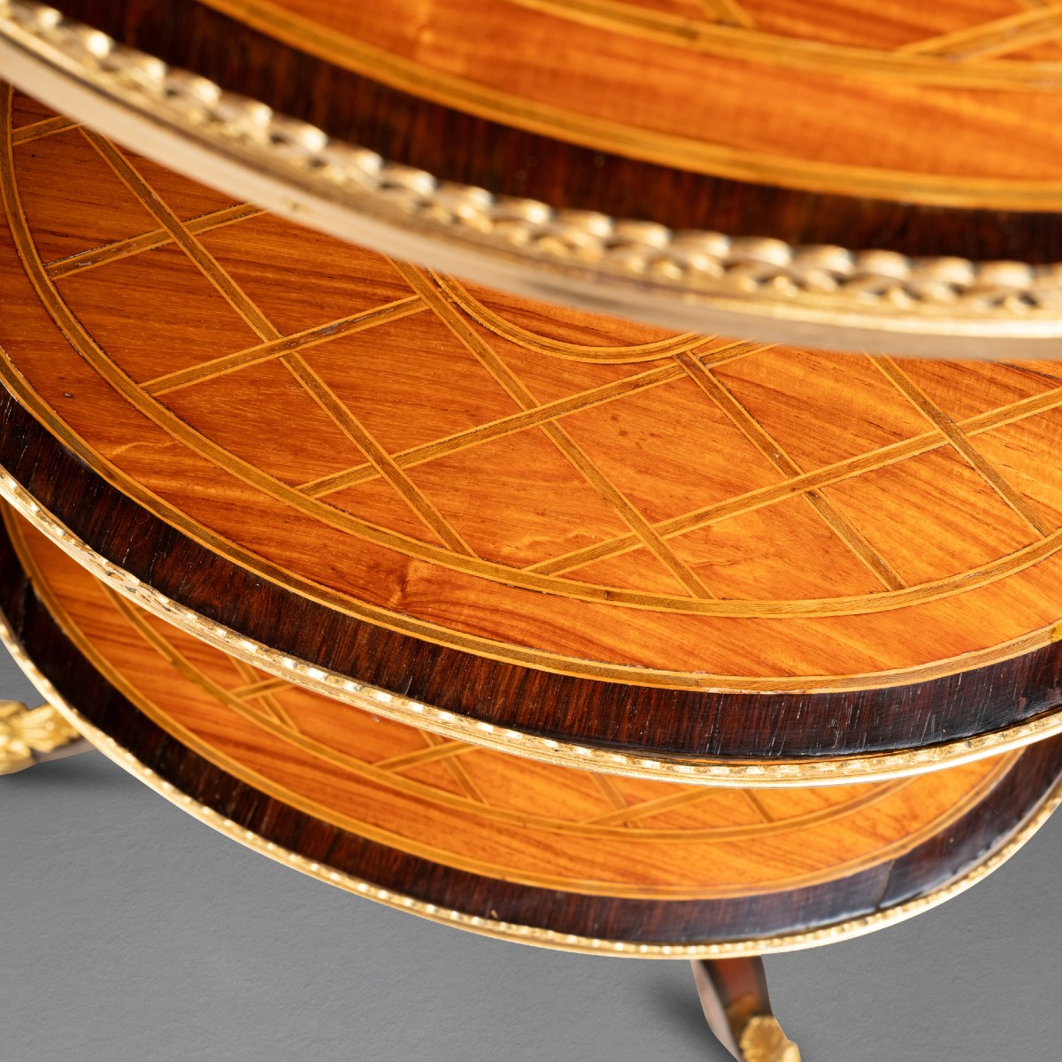 Three-tray Pedestal Table Restoration Period-photo-1