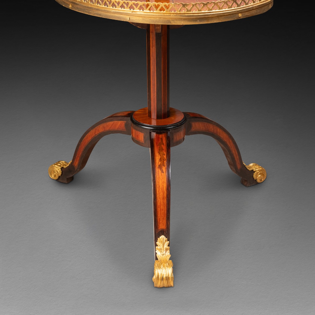 Three-tray Pedestal Table Restoration Period-photo-3