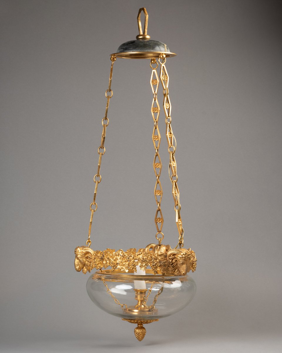 19th-century Crystal And Gilded Bronze Chandelier-photo-3