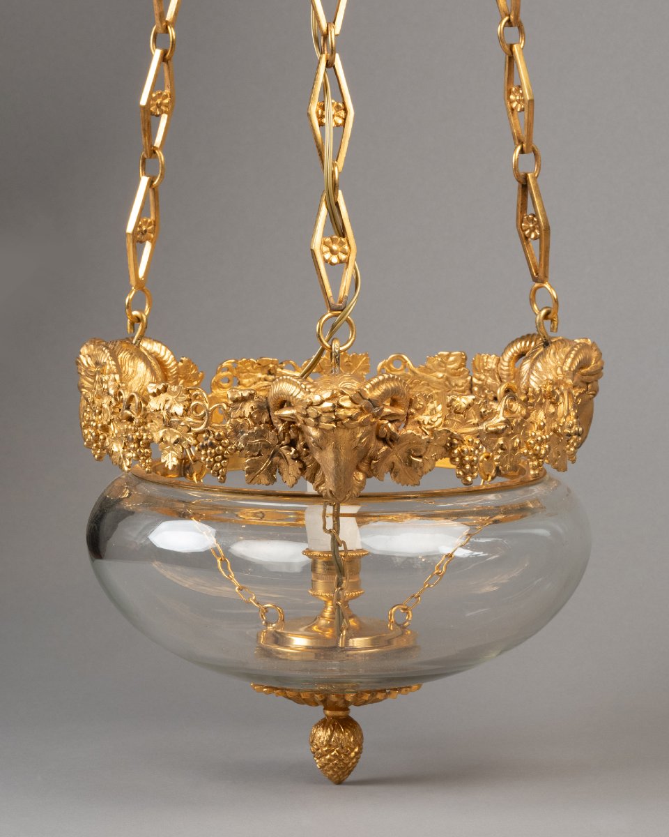 19th-century Crystal And Gilded Bronze Chandelier-photo-4