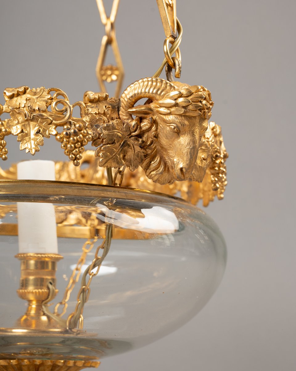 19th-century Crystal And Gilded Bronze Chandelier-photo-1