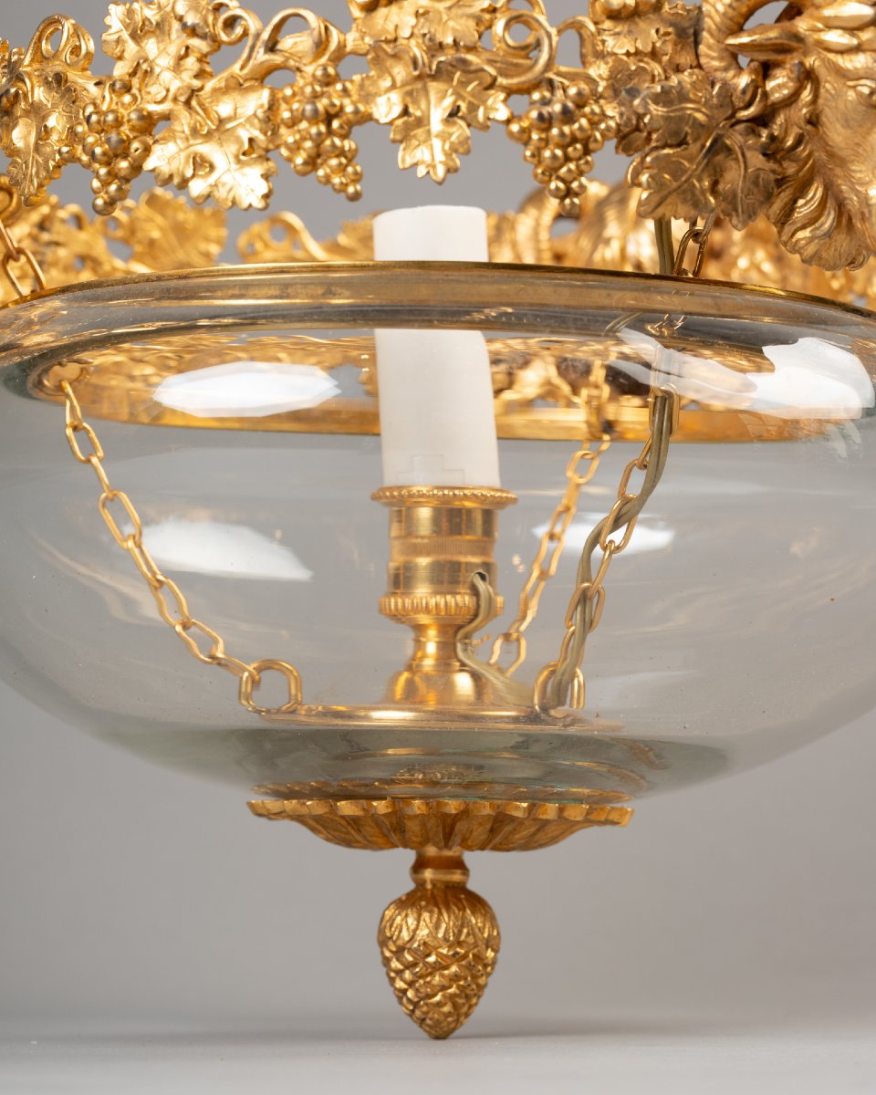 19th-century Crystal And Gilded Bronze Chandelier-photo-2