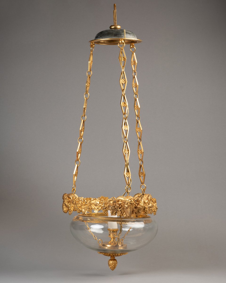 19th-century Crystal And Gilded Bronze Chandelier-photo-6