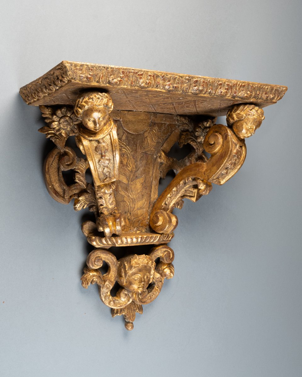 Large 18th-century Regency-wall Bracket Console-photo-2