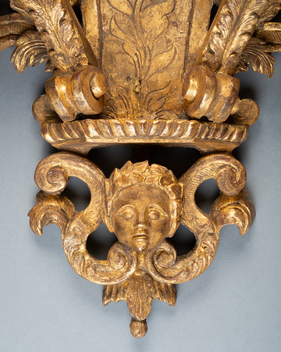 Large 18th-century Regency-wall Bracket Console-photo-4