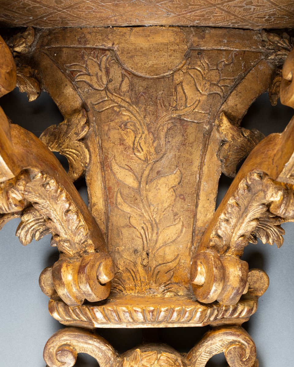 Large 18th-century Regency-wall Bracket Console-photo-2