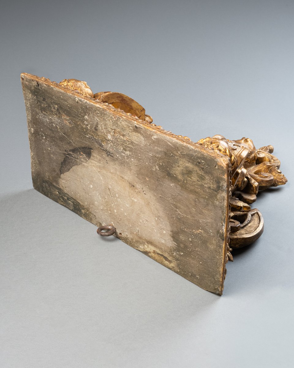 Large 18th-century Regency-wall Bracket Console-photo-3