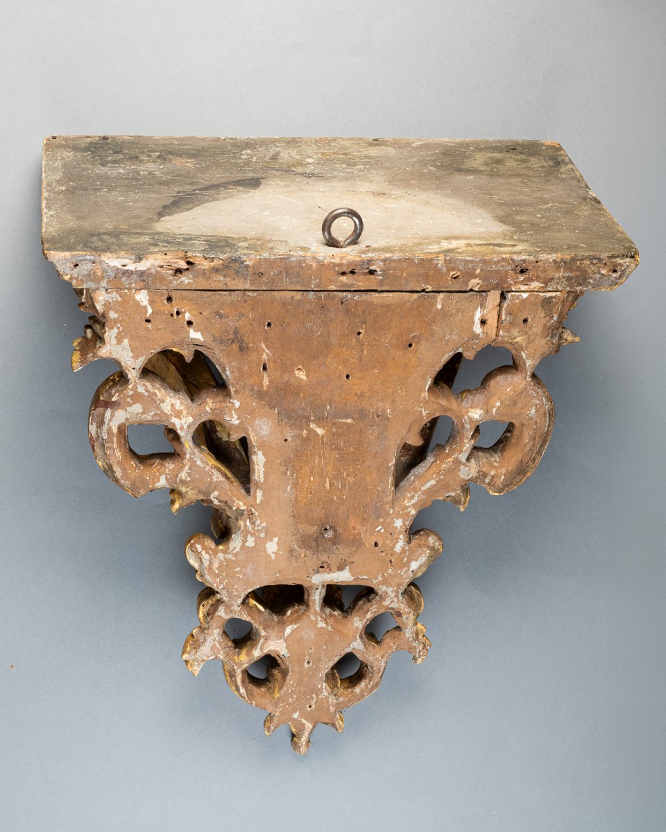 Large 18th-century Regency-wall Bracket Console-photo-4