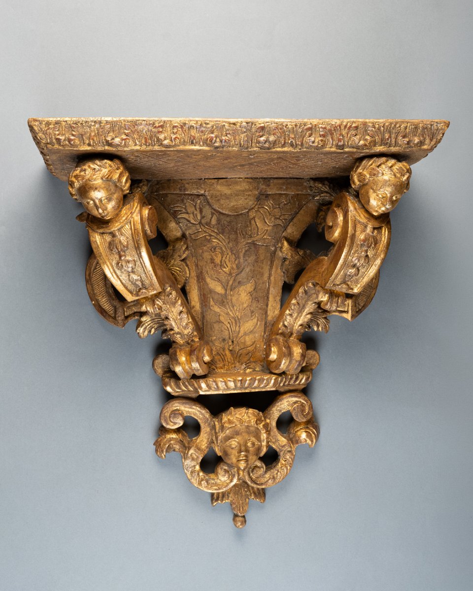 Large 18th-century Regency-wall Bracket Console