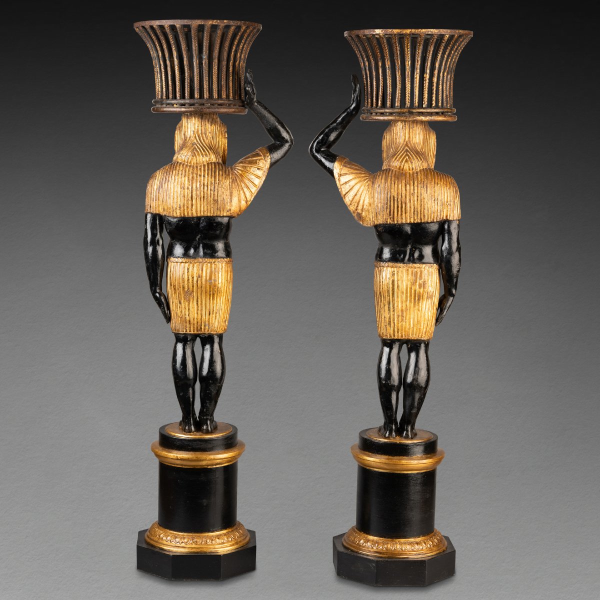 Pair Of Empire Lamps From The Early 19th Century-photo-4