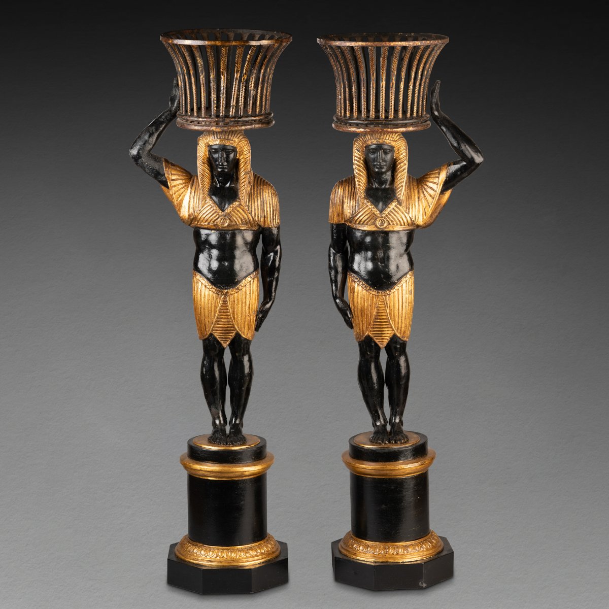 Pair Of Empire Lamps From The Early 19th Century-photo-3