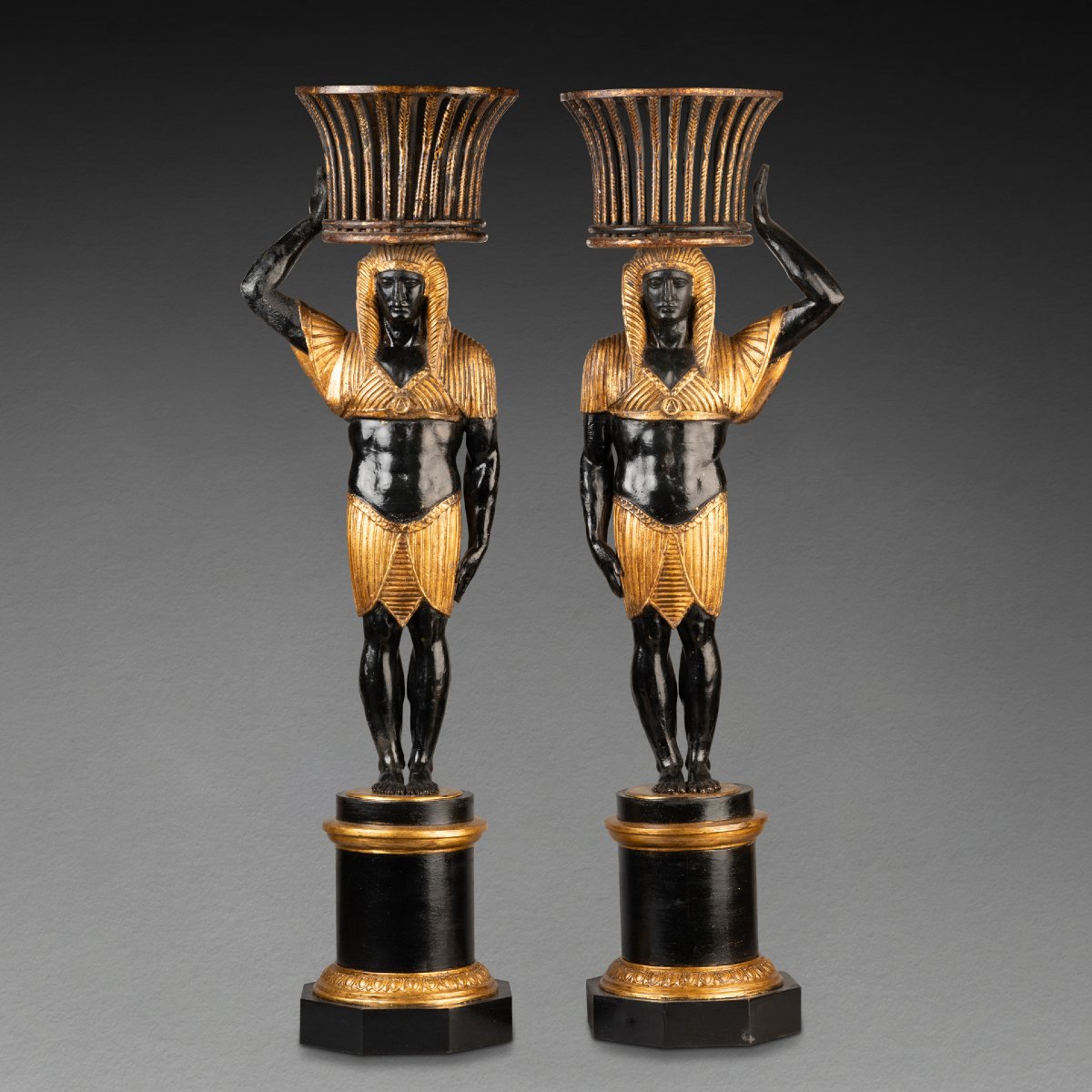 Pair Of Empire Lamps From The Early 19th Century