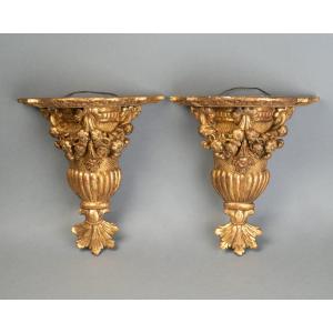 Pair Of Louis XIV Period Wall Brackets Late 17th Century